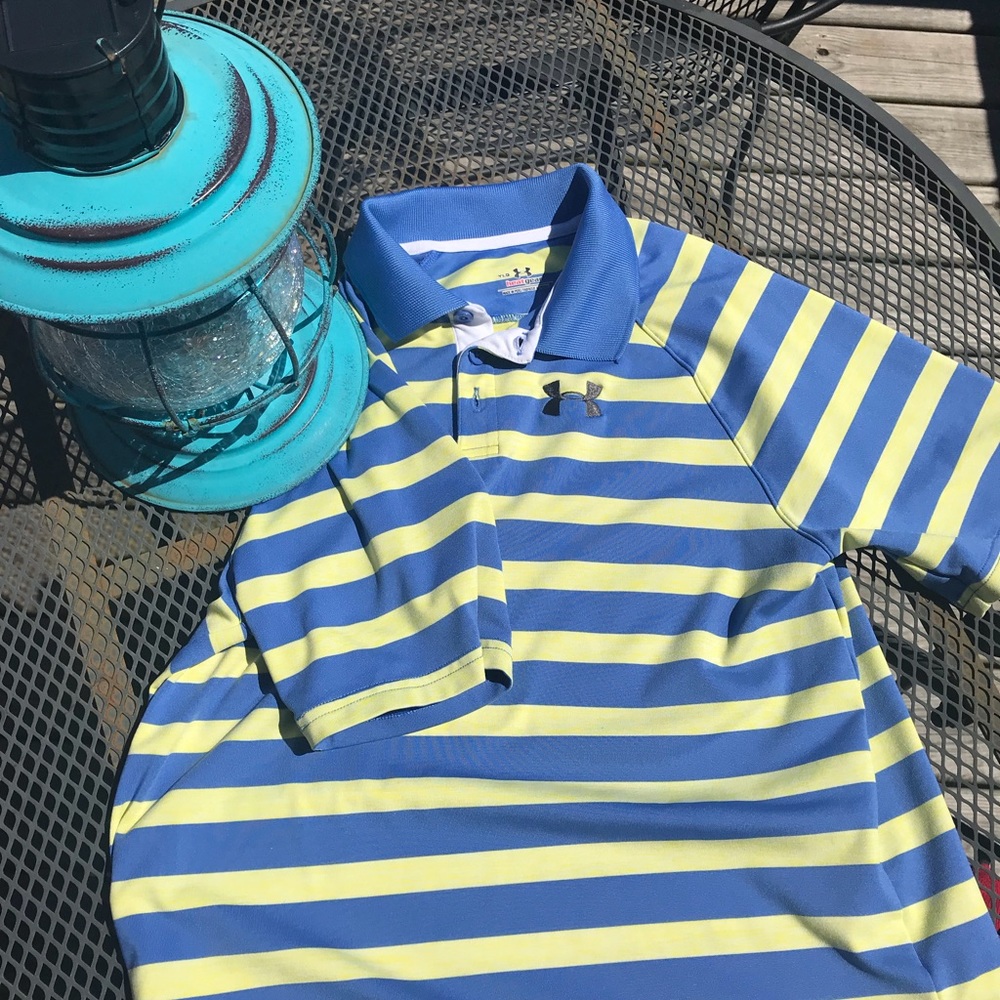 NWOT UnderArmour Boy’s Heat Gear Golf shirt